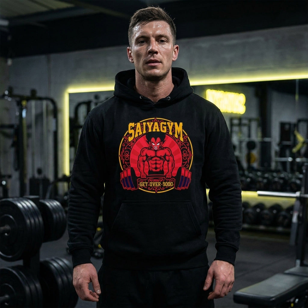 Hombre en hoodie Gymbros en el gym