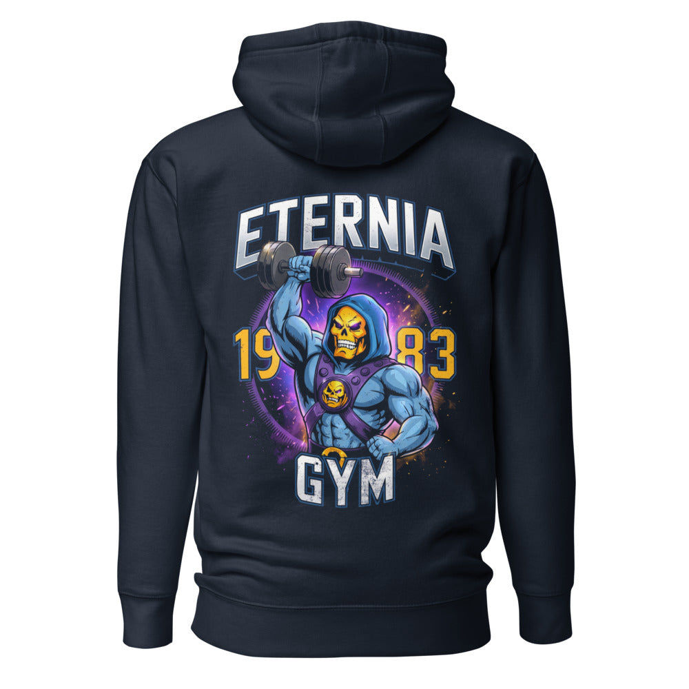 Hoodie Skeletor Eternia Gym 1983 Raised Dumbbell - Espalda