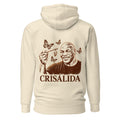 Hoodie Crisálida Hombre Tatuaje Tribal Mariposas Sepia - Espalda