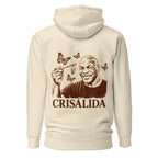 Hoodie Crisálida Hombre Tatuaje Tribal Mariposas Sepia - Espalda