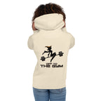 Hoodie Off To The Gym Witch Barbell - Modelo femenina espalda