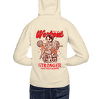 Hoodie Stronger Than Your Demons Devil Girl Barbell - Modelo masculino espalda