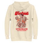 Hoodie Stronger Than Your Demons Devil Girl Barbell - Plano