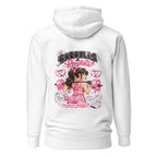 Hoodie Barbells And Ponytails Kawaii Gym - Espalda