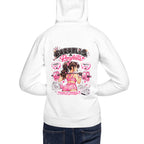 Hoodie Barbells And Ponytails Kawaii Gym - Modelo masculino espalda