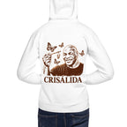 Hoodie Crisálida Hombre Tatuaje Tribal Mariposas Sepia - Modelo masculino espalda