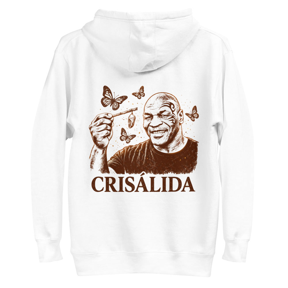 Hoodie Crisálida Hombre Tatuaje Tribal Mariposas Sepia - Plano