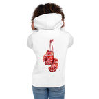 Hoodie Float Like A Butterfly Sting Like A Bee - Modelo femenina espalda