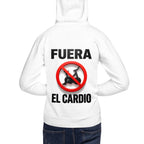 Hoodie Fuera El Cardio - Modelo masculino espalda