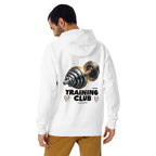 Hoodie Gymbros Training Club Steel Dumbbell - Modelo masculino espalda 2