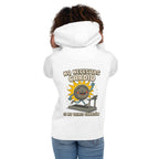 Hoodie No Necesitas Cardio Si No Tienes Corazón - Modelo femenina espalda