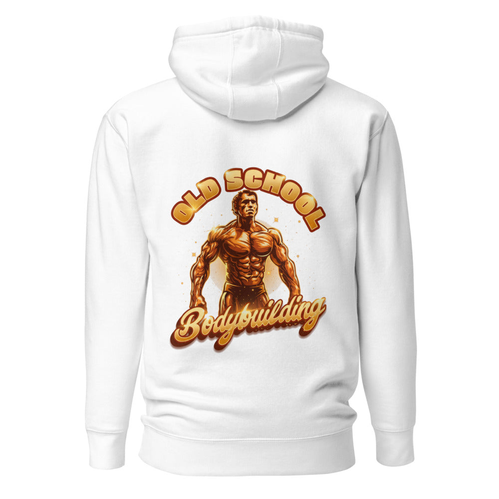 Hoodie Old School Bodybuilding Gold Physique - Espalda