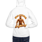 Hoodie Old School Bodybuilding Gold Physique - Modelo masculino espalda