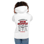 Hoodie Property Of Gym Supply Kettlebell Shaker - Modelo femenina espalda