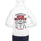 Hoodie Property Of Gym Supply Kettlebell Shaker - Modelo masculino espalda