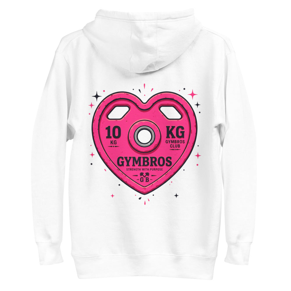 Hoodie Strength With Purpose Pink Heart Plate - Plano