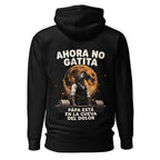 Hoodie Ahora No Gatita Papá Está En La Cueva Del Dolor - Espalda