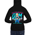Hoodie Android 18 Hoy Sudas Mañana Brillas - Modelo masculino espalda