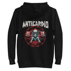 Hoodie Anticardio Calavera Barra Alambre De Púas - Plano