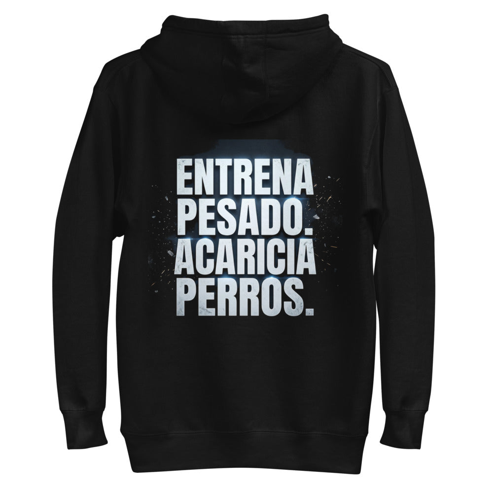 Hoodie Entrena Pesado Acaricia Perros - Plano