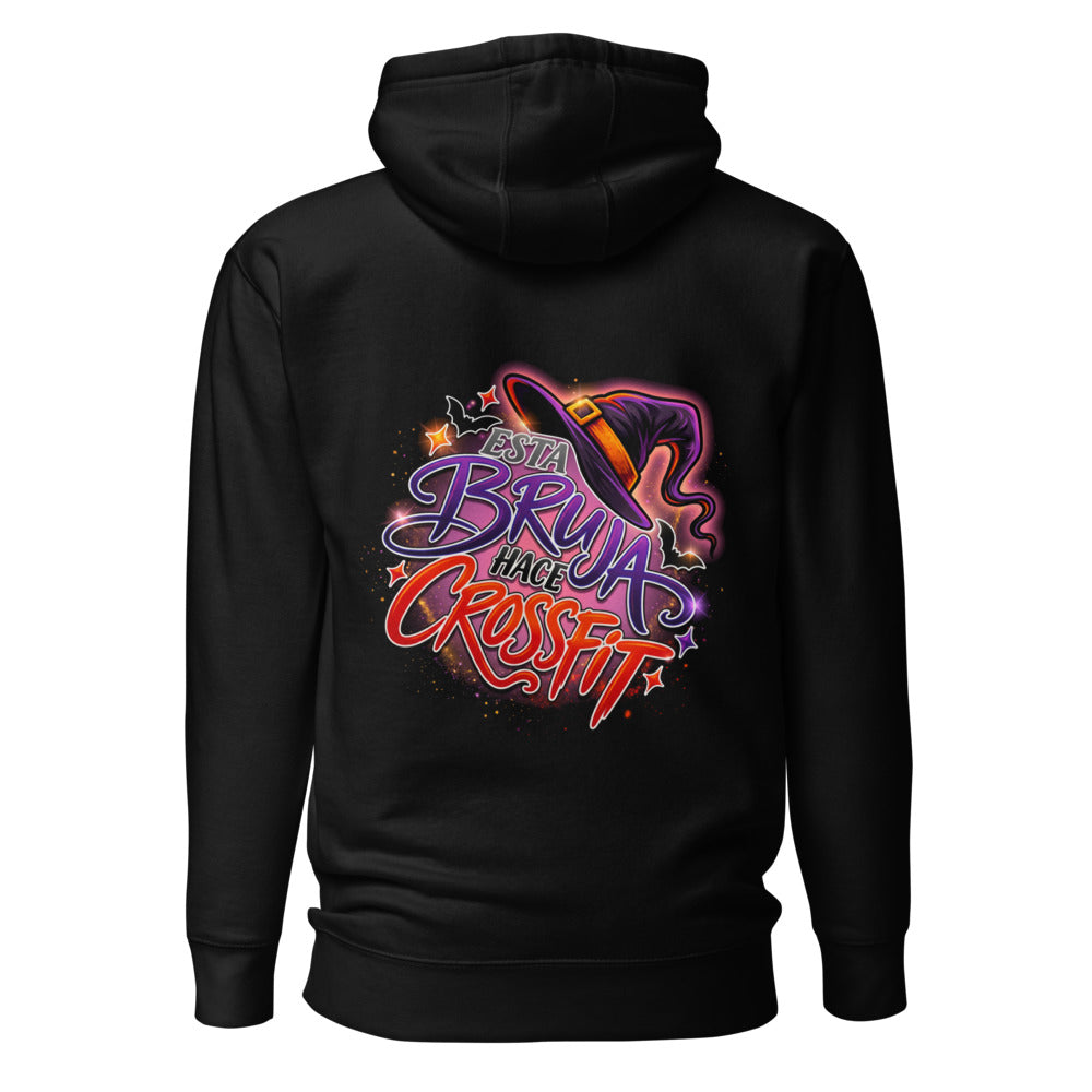 Hoodie Esta Bruja Hace Crossfit - Espalda