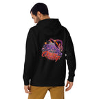 Hoodie Esta Bruja Hace Crossfit - Modelo masculino espalda 2