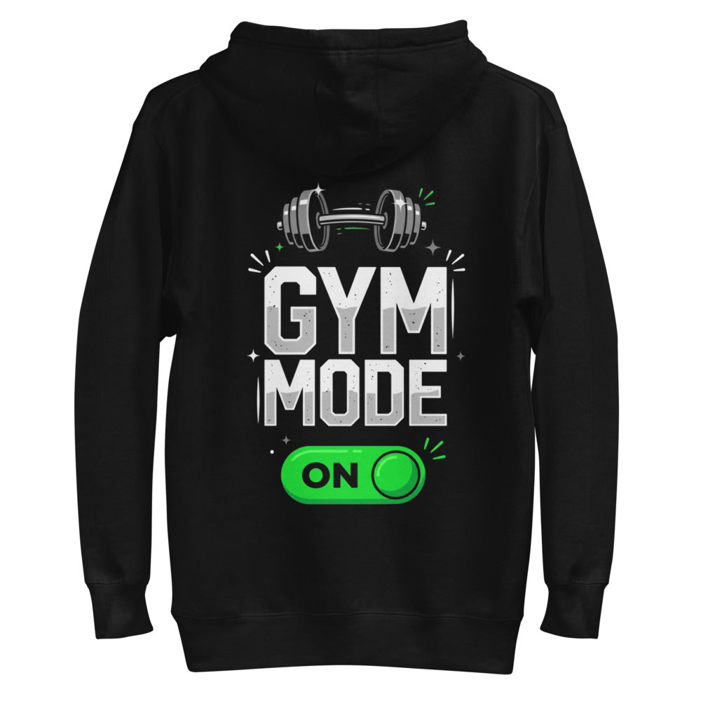Hoodie Gym Mode On Barbell Toggle - Plano