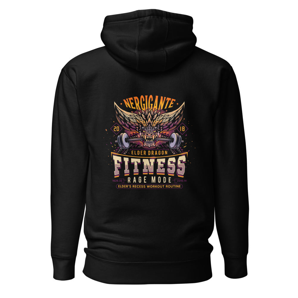Hoodie Nergigante Elder Dragon Fitness Rage Mode - Espalda