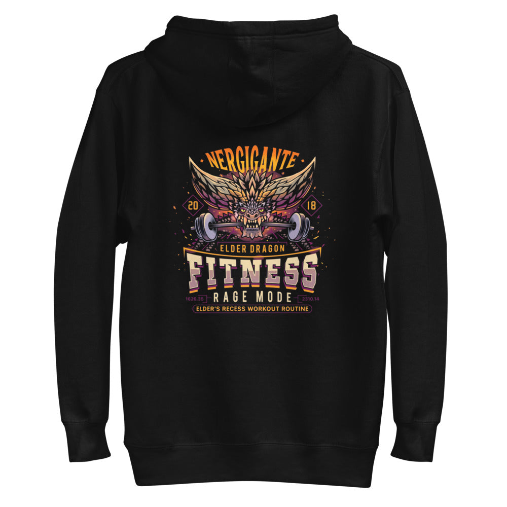 Hoodie Nergigante Elder Dragon Fitness Rage Mode - Plano