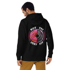 Hoodie Not Fat Just Fit Donut Plate - Modelo masculino espalda 2