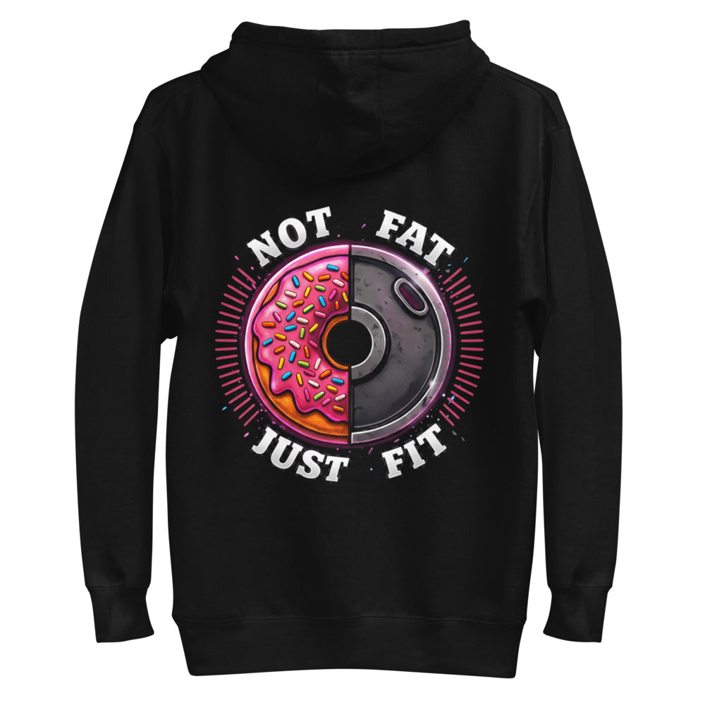 Hoodie Not Fat Just Fit Donut Plate - Plano