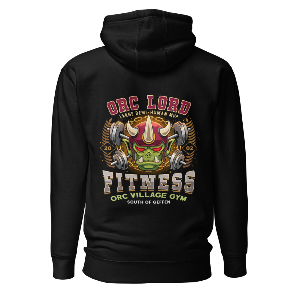 Hoodie Orc Lord Fitness Orc Village Gym - Espalda