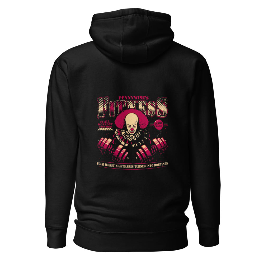 Hoodie Pennywise's Fitness Derry Maine Dumbbells - Espalda