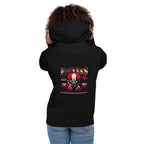 Hoodie Pennywise's Fitness Derry Maine Dumbbells - Modelo femenina espalda