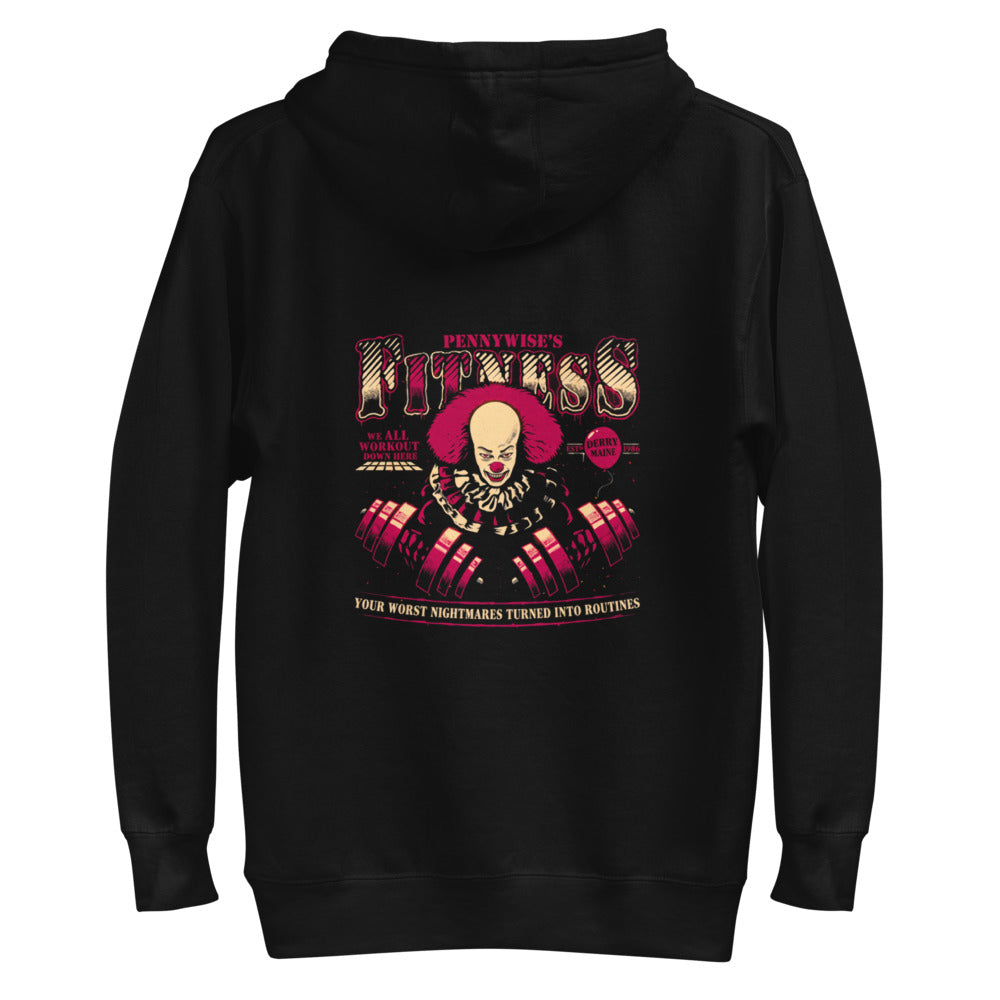 Hoodie Pennywise's Fitness Derry Maine Dumbbells - Plano