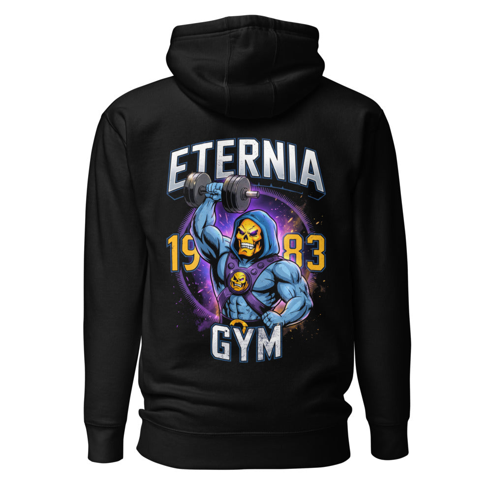 Hoodie Skeletor Eternia Gym 1983 Raised Dumbbell - Espalda