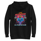 Hoodie Skeletor Synthwave All Pain No Gain - Plano