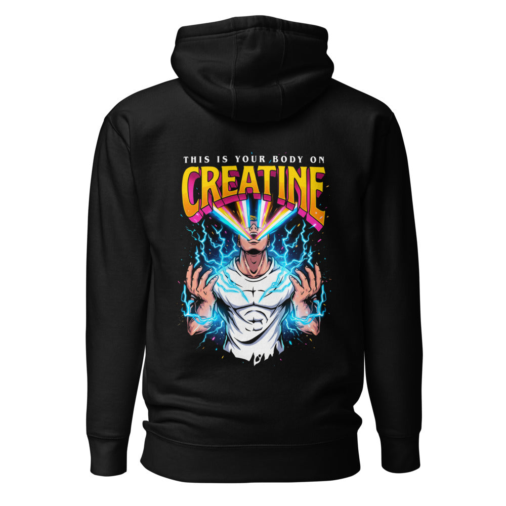 Hoodie This Is Your Body On Creatine - Espalda