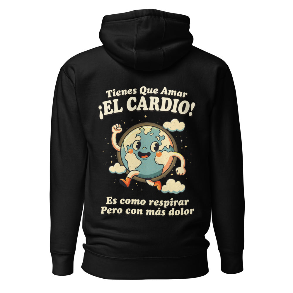 Hoodie Tienes Que Amar El Cardio Planeta Tierra - Espalda