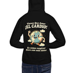 Hoodie Tienes Que Amar El Cardio Planeta Tierra - Modelo masculino espalda