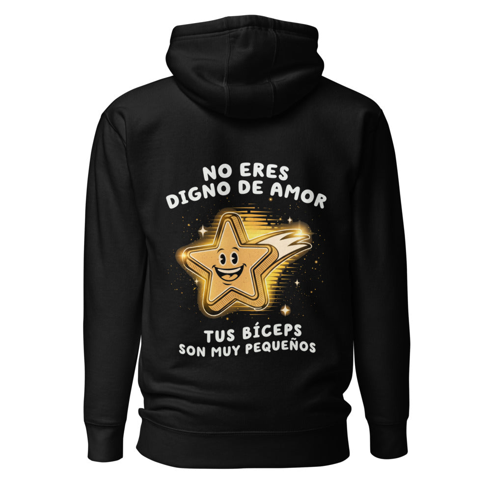 Hoodie Tus Bíceps Son Muy Pequeños Estrella Fugaz - Espalda