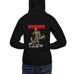 Hoodie Zombie Skull Bodybuilder Deadlift Barbell - Modelo masculino espalda