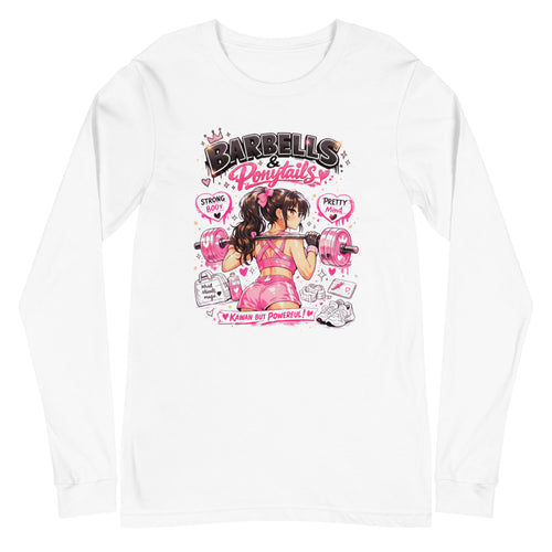 Manga larga Barbells And Ponytails Kawaii Gym - Plano