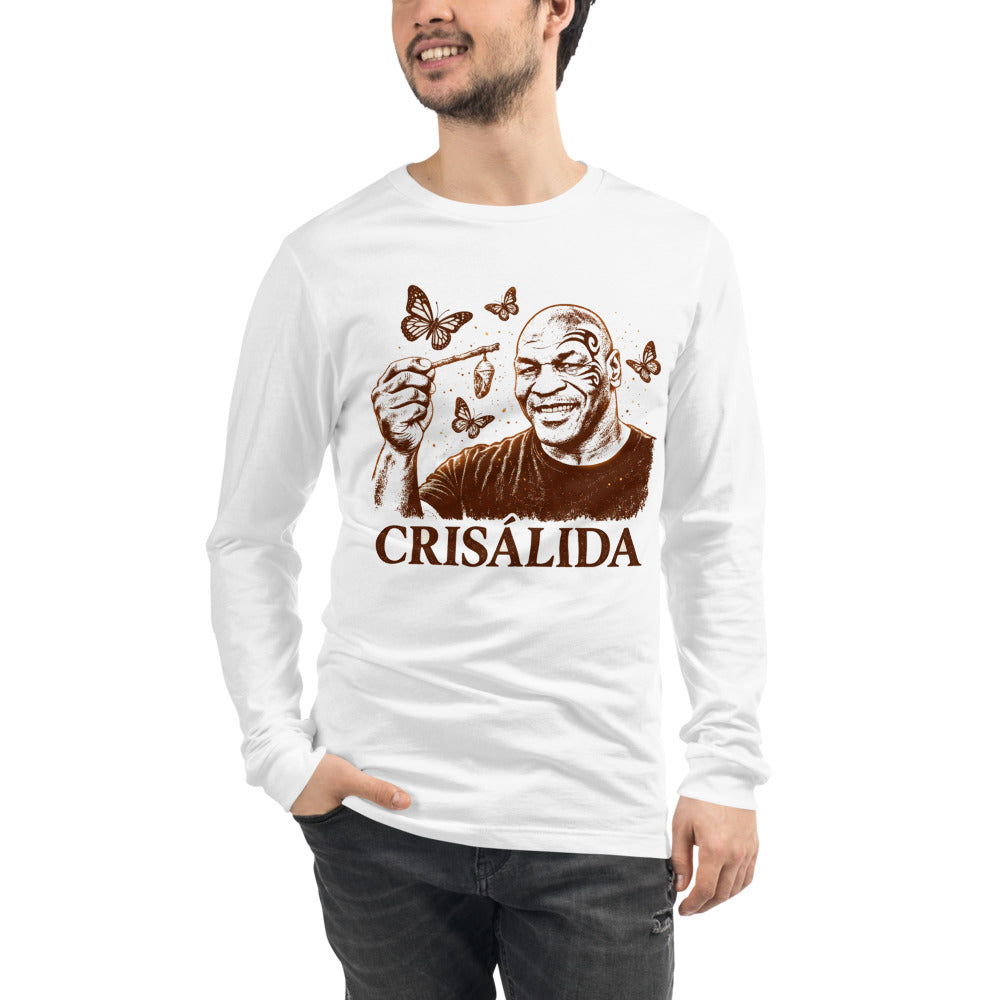 Manga larga Crisálida Hombre Tatuaje Tribal Mariposas Sepia - Modelo masculino
