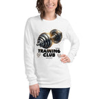 Manga larga Gymbros Training Club Steel Dumbbell - Modelo femenina
