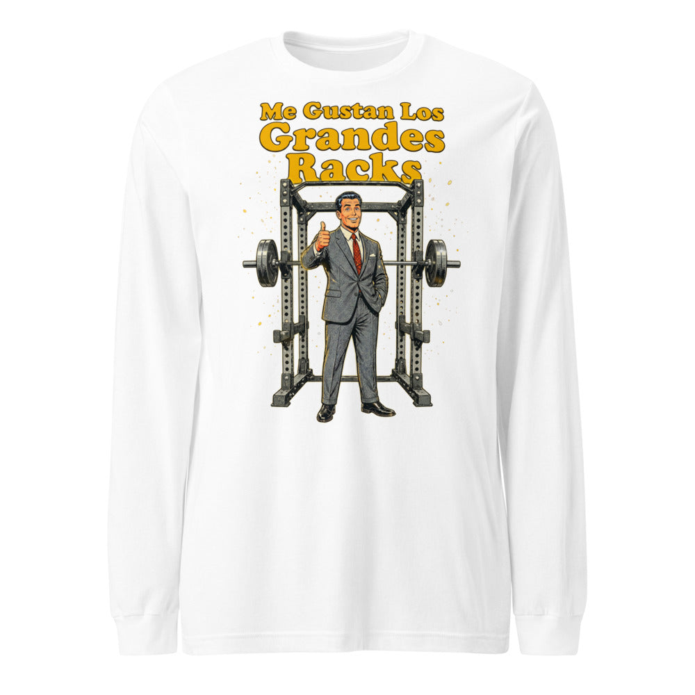 Manga larga Pulgar Arriba Power Rack Traje Gris - Frente