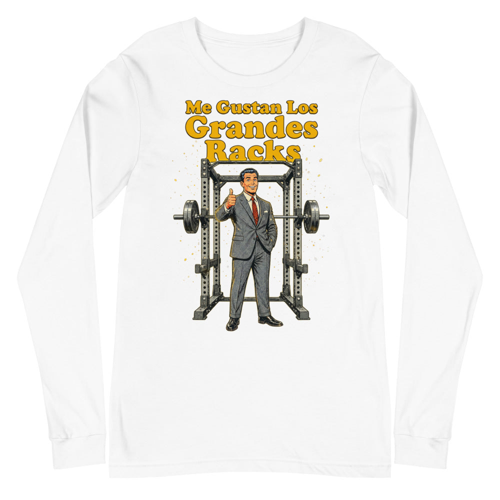 Manga larga Pulgar Arriba Power Rack Traje Gris - Plano