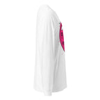 Manga larga Strength With Purpose Pink Heart Plate - Lateral fantasma