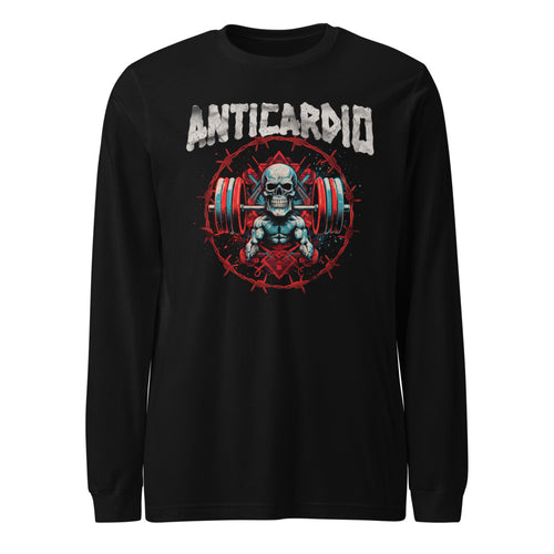 Manga larga Anticardio Calavera Barra Alambre De Púas - Frente