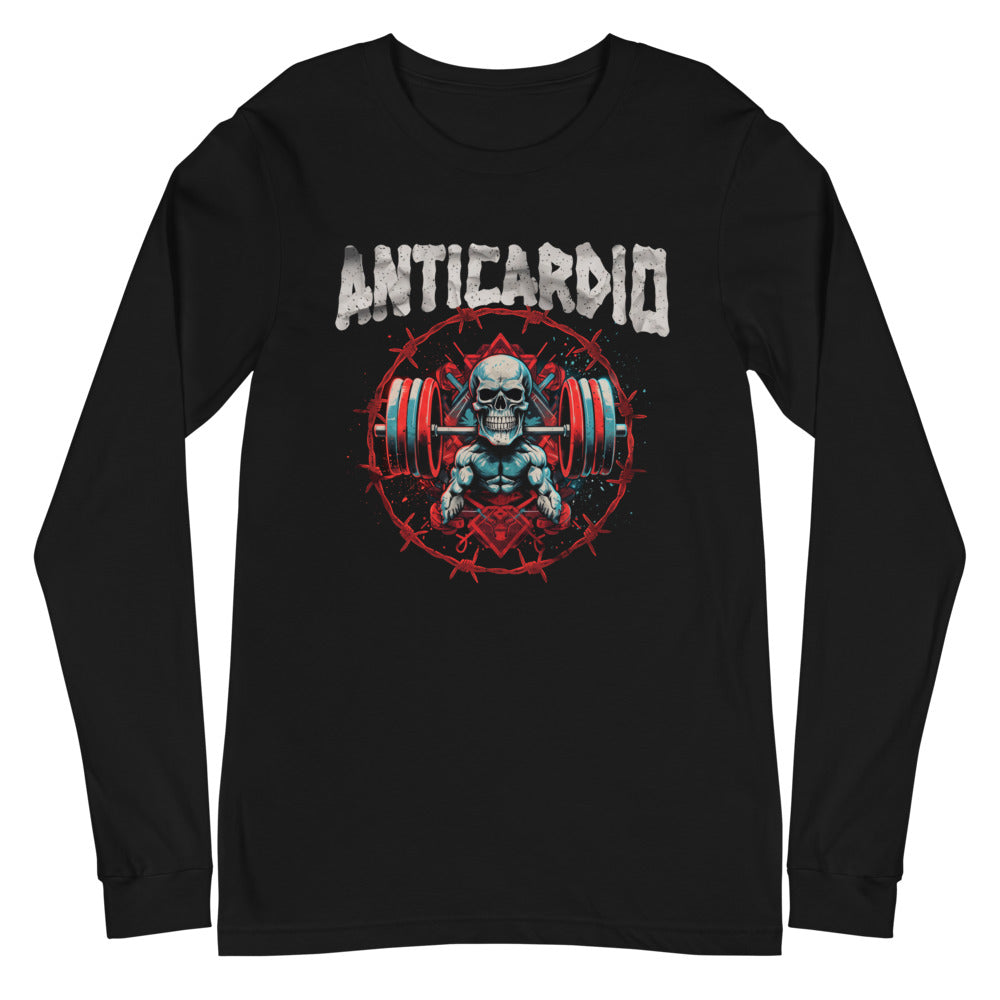 Manga larga Anticardio Calavera Barra Alambre De Púas - Plano